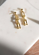 Oneiro Designs - Bonds Earrings - Long - Hardpressed Print Studio