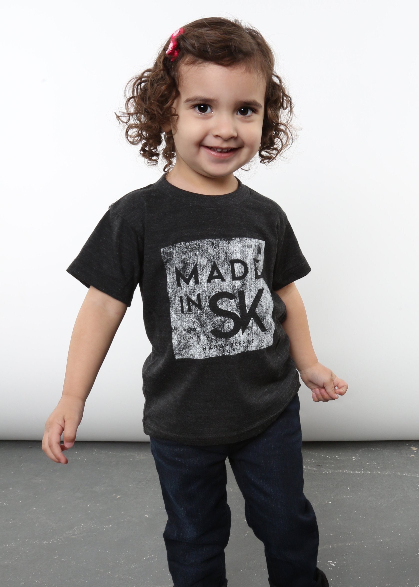 Made in SK Tee v4 | Tri-Black | Kids - Hardpressed Print Studio