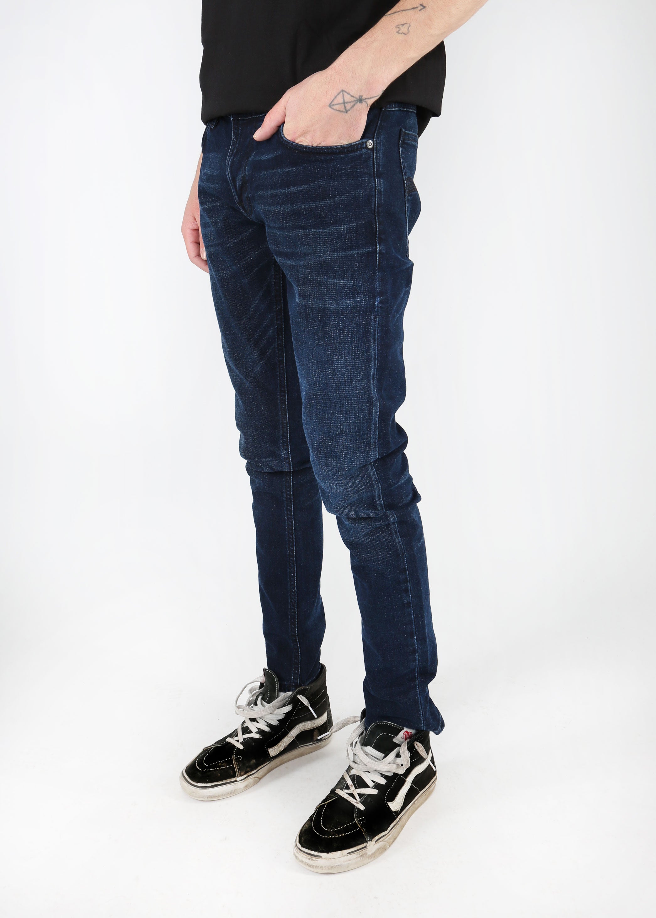 Nudie Jeans Co. - Tight Terry - Worn Indigo - Hardpressed Print Studio