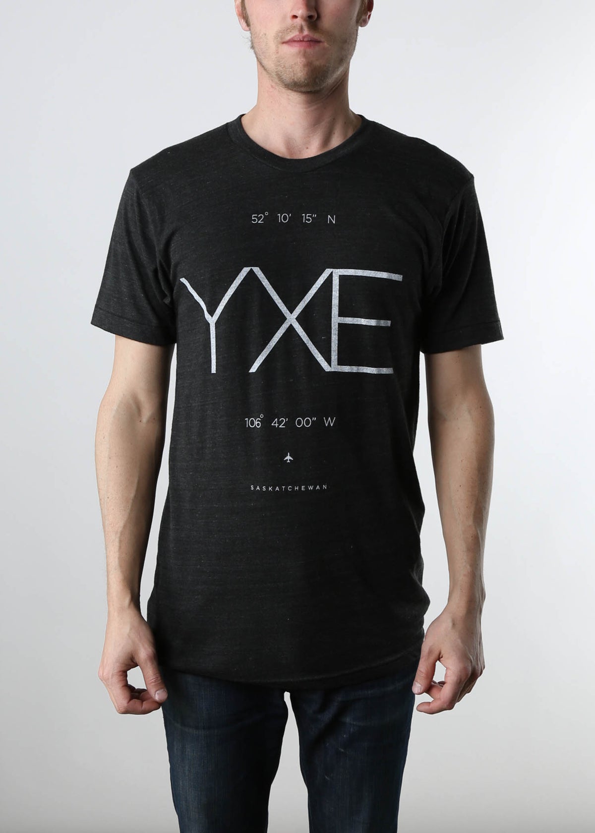 YXE Coordinates Tee | Tri-Black | Unisex and Ladies - Hardpressed Print Studio